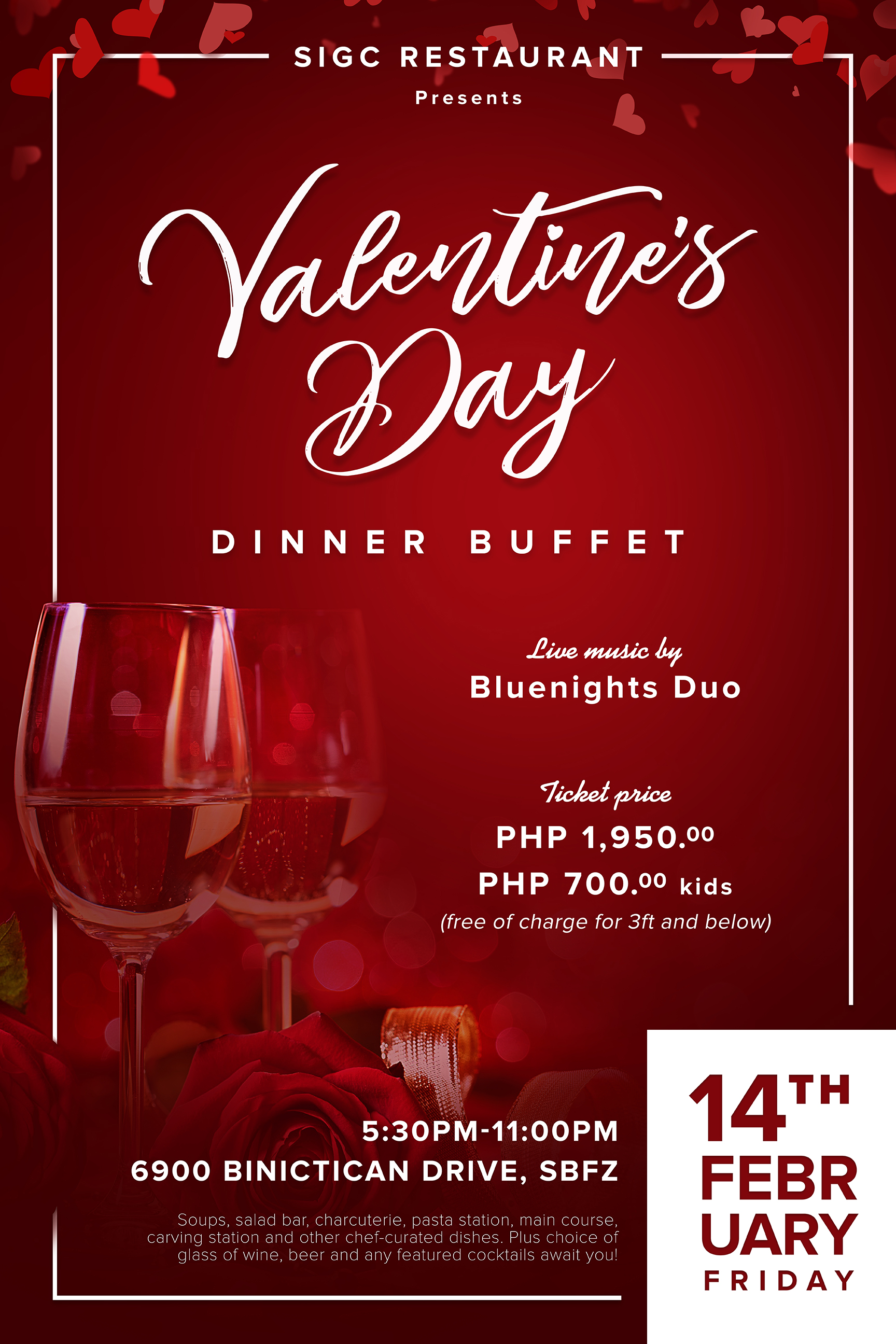 Valentine’s Dinner Buffet 2020