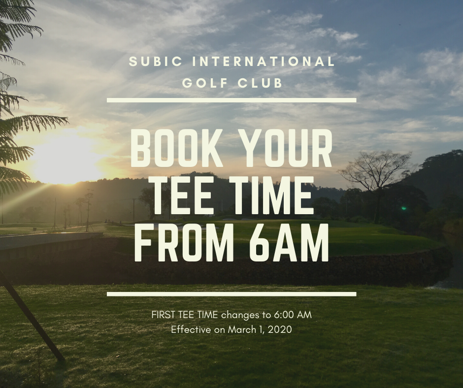 Book your Tee Time from 6am