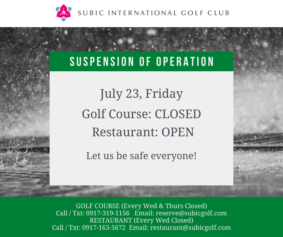 Suspension of Operation 7/23