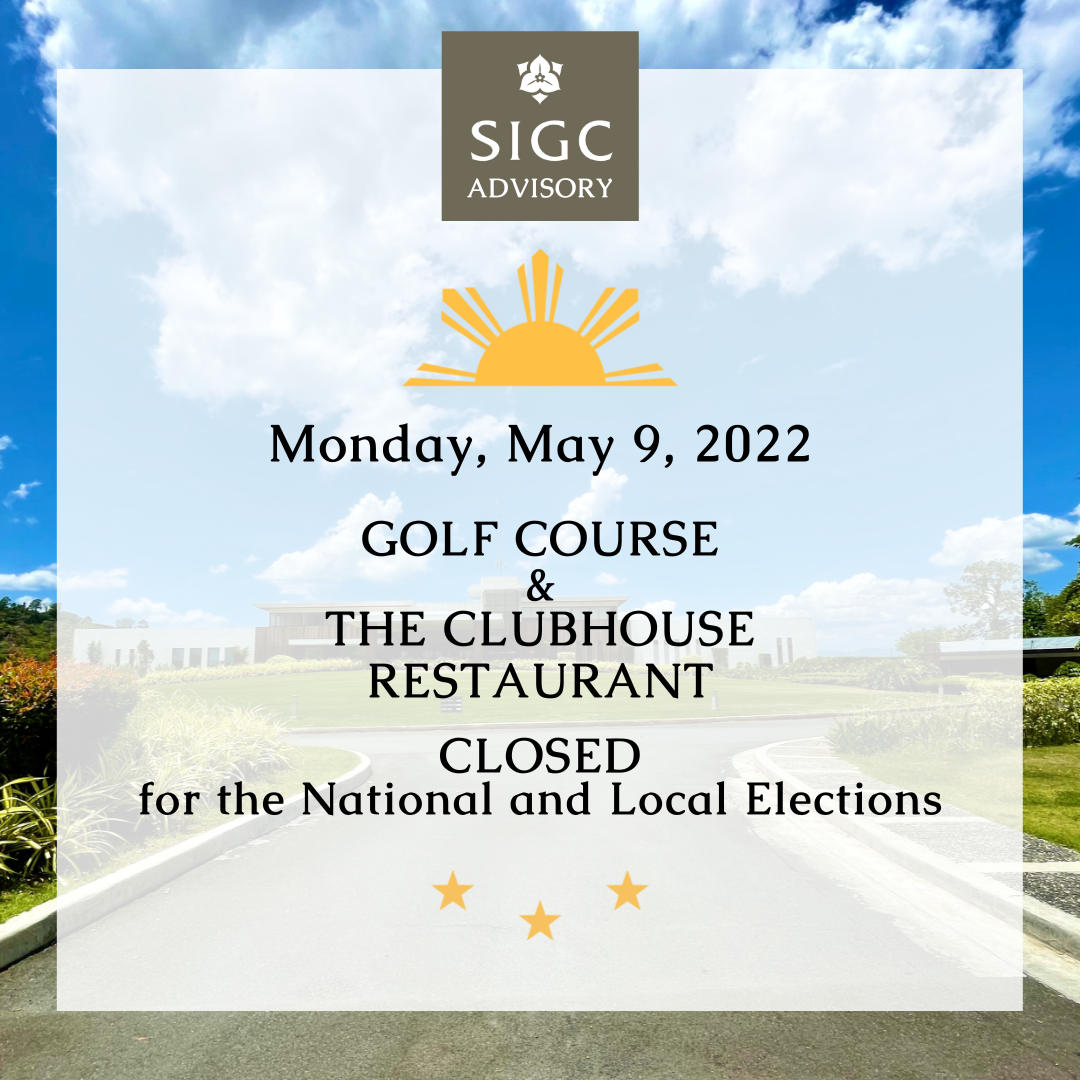 SIGC Advisory on Monday, May 9th
